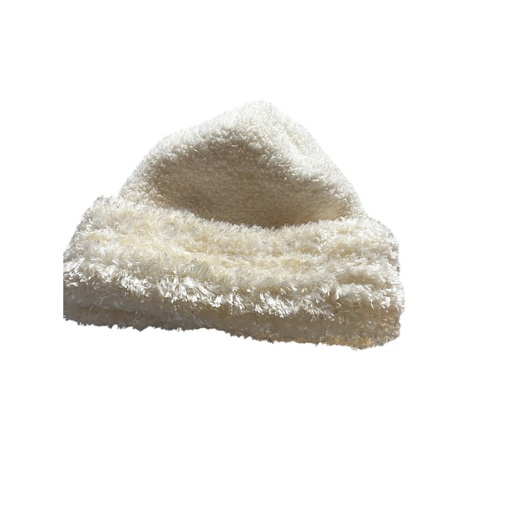 Ivory Knit Winter Beanie Hat Unisex Kids Warm Soft Cap by Cruise Wear & Co